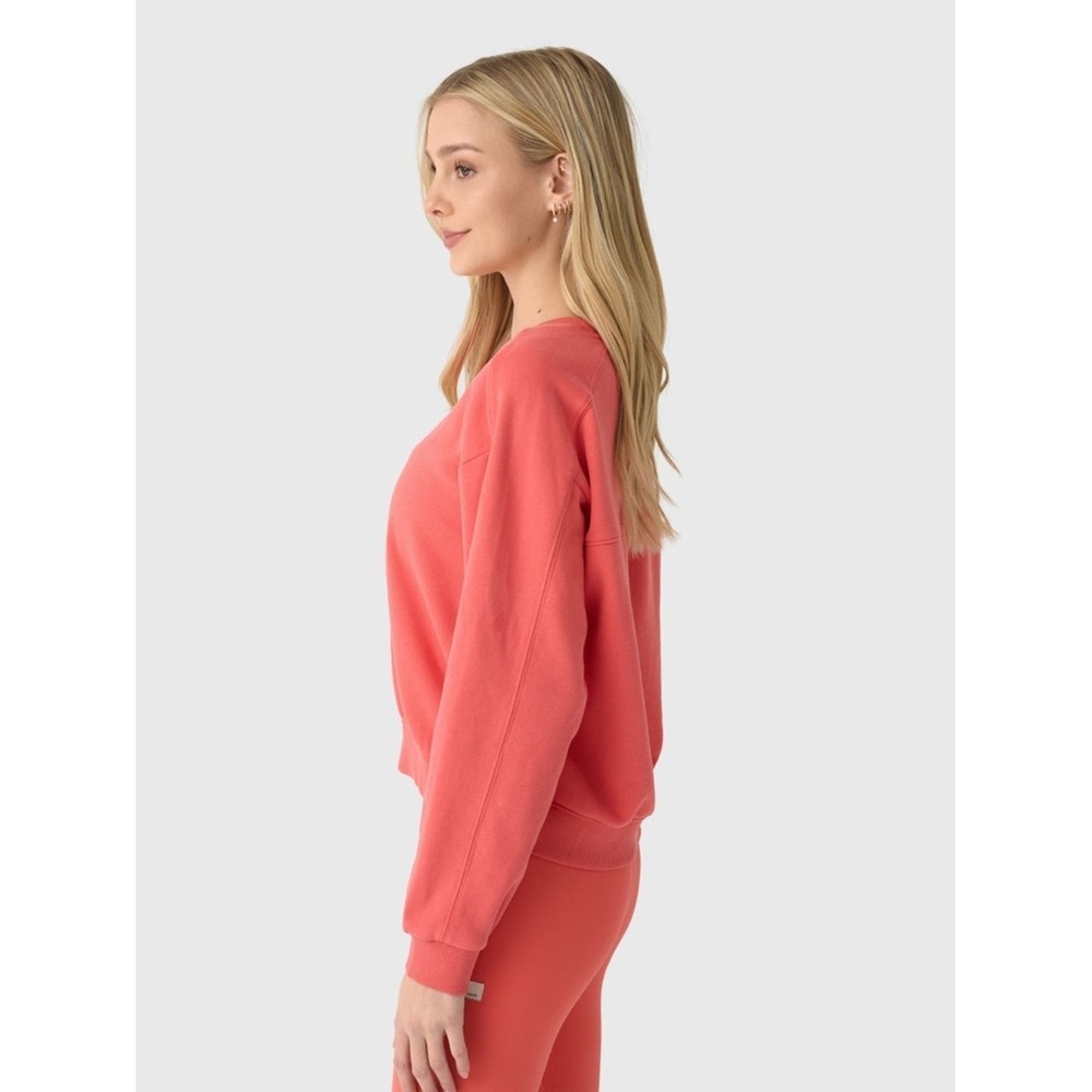 NWT Vuori Women's Sedona Seams Crew XS Bright Coral VW2068 - Picture 6 of 12
